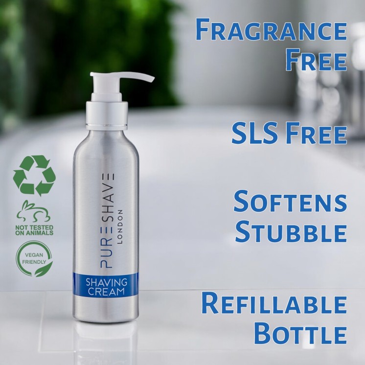 PureDefense Shaving Cream with Travel-Friendly