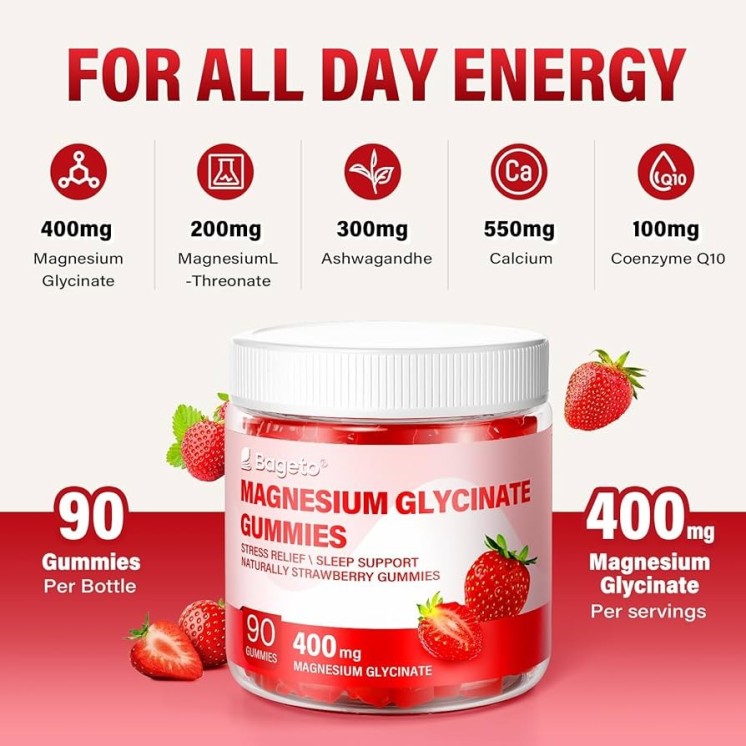 HolisticNutrients Magnesium with Strawberry with Tablets