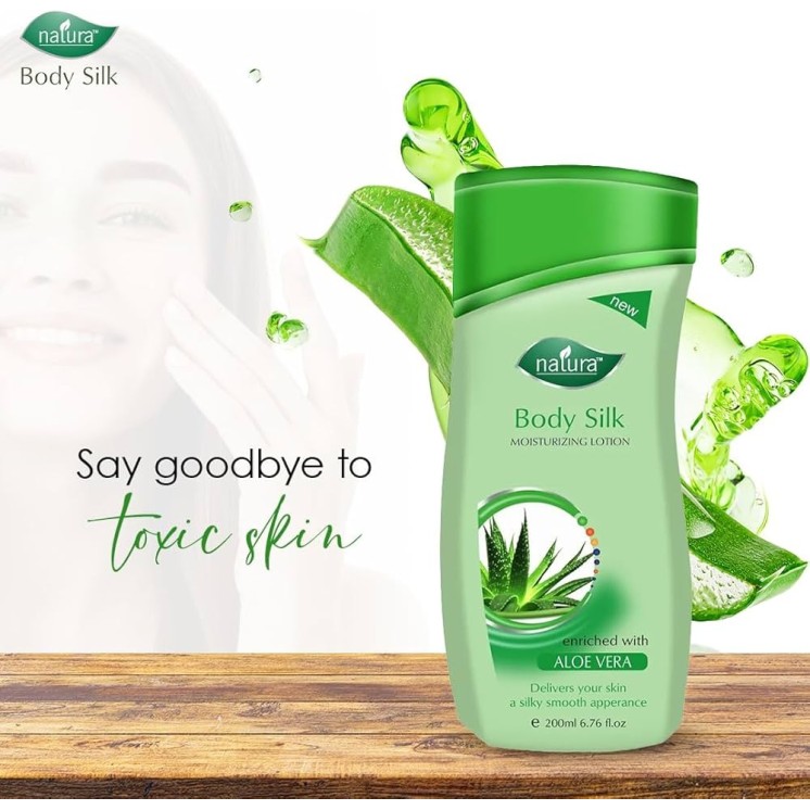 SilkySmooth Body Lotion with Aloe Vera with Biodegradable