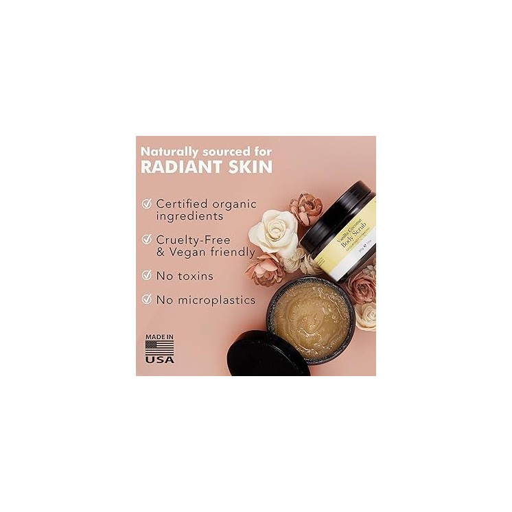 NatureTouch Body Scrub with Vanilla with Natural Ingredients