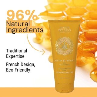 SoftEssence Shower Gel with Honey with Eco-friendly Packaging