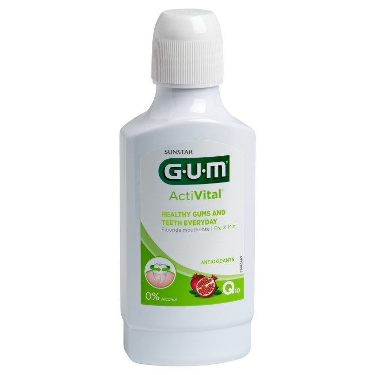 GumGuard Mouthwash with Mild Mint with Hard Bristles