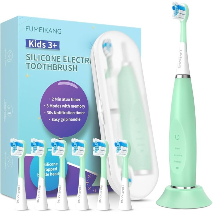 MouthCare Electric Toothbrush with Mint with Silicone Head